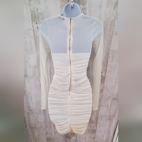 Fashion Nova Elegant White Long Sleeve Dress - Picture 10 of 11
